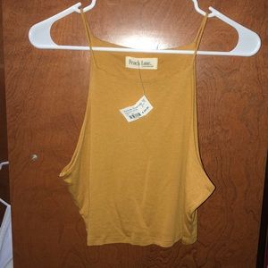 Yellow gold crop top